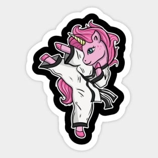 Karate Unicorn Sticker